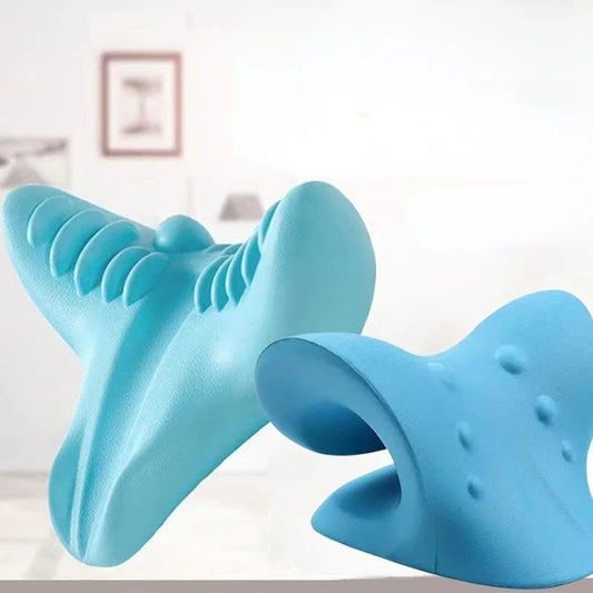 C Type Home Use Neck Massager Cervical Traction Pillow Neck Shoulder Stretcher Relaxer Cervical Chiropractic Traction Device Mas